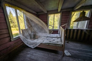 Skumle gardiner...